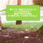 陸マイラー始めて最速でANAマイルを貯めるのに何日かかる?SFC修行スタートの最速日数とは?