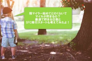 陸マイラー始めて最速でANAマイルを貯めるのに何日かかる?SFC修行スタートの最速日数とは?