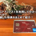やっぱりSPG amex(アメックス)は陸マイラーおすすめのクレジットカード!1年間利用して実際に受けた特典メリットをまとめて紹介!