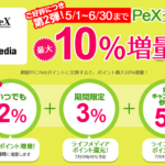 マイルがガンガン貯まる！ライフメディアPeX交換で最大10％UPが延長！LINEポイントルート実質91％でANAマイルへ！