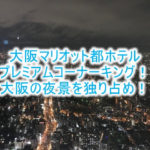 大阪マリオット都ホテルブログ宿泊記!プレミアムコーナーキングのルームレビュー!口コミ、評判以上の最高の夜景を独り占め!