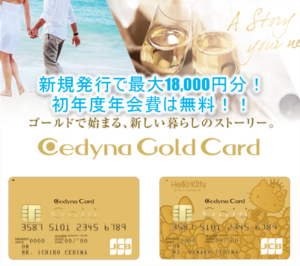 セディナゴールドカード発行なら今がチャンス！最大18,000円相当のポイントが貰える裏ワザ！更に初年度年会費は無料！