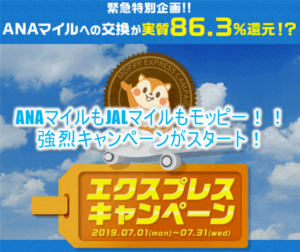 遂にキタ!!ANAマイル還元レート実質86.3%還元!陸マイラーが全力すべきキャンペーンがスタート!9月まで延長決定!