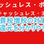 消費税増税の対策!!「キャッシュレス・ポイント還元事業」5%還元のポイント還元制度を徹底攻略!!