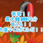 衝撃!!55,000円の商品が無料で35,000ポイントで最大9万円分!ANA、JALマイル大量の全力の神案件!