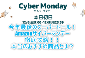 2019年版!Amazonサイバーマンデーセール徹底攻略!裏ワザ、テクニック、オススメ商品を解説!