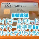 2025年最新版!ANAVISAワイドゴールドカード6つのメリットとは?マイル還元率、年会費、保険条件の総まとめ!!陸マイラーおすすめのカードの全貌!