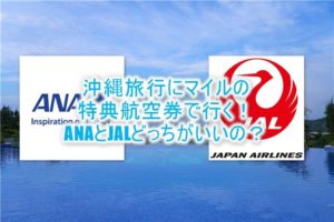 沖縄旅行にマイルの特典航空券で行く！JALとANAどっちが本当におすすめ？