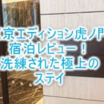 東京エディション虎ノ門のブログレビュー!テラスのついたスタジオテラスが贅沢!プールや東京タワーが見える最強映えホテルの全容!!