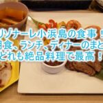 星野リゾート リゾナーレ小浜島の朝食、ランチ、ディナーのブログレビュー!豪華ブッフェで大満足!