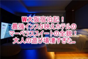 Ｗ大阪の宿泊記、ブログ的レビュー！マーベラススイートルーム、インスタ映えなプールから絶品の朝食ダイニングまで徹底まとめ！！