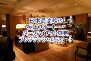 パークハイアット東京のプレジデンシャルスイートの全貌！日本最高峰のルームレビュー！憧れの規格外の超セレブルームを堪能！