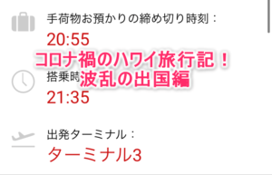 コロナ禍の失敗とハプニングばかりのハワイ旅行記！波乱の出国編
