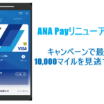 ANA Payがアツい!キャンペーン利用で10,000ANAマイルは全力祭り!!