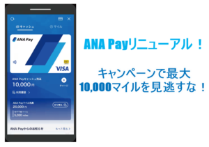 ANA Payがアツい!キャンペーン利用で10,000ANAマイルは全力祭り!!