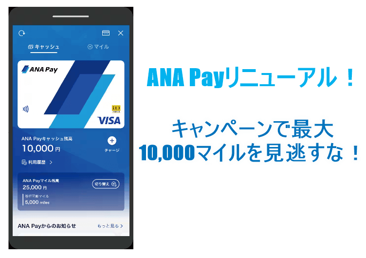 ANA Payがアツい！キャンペーン利用で10,000ANAマイルは全力祭り！！