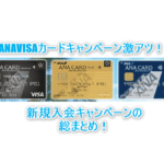 超激アツ!ANAVISAカード新規入会キャンペーンで最大37,000ANAマイル!ANAカードを作るなら今!!