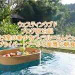 ウェスティン・リゾート&スパ ウブド バリのブログ宿泊記!たった2室しかない希少なヴィラルームレビュー!