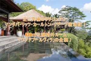 マンダパ・リッツ・カールトン・リザーブのブログ宿泊記!430㎡なウブド プールヴィラのルームレビュー!究極のラグジュアリーを堪能