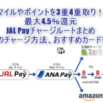 JAL Payチャージのスキームで最大4.5%還元狙え!おすすめルートからクレジットカード、チャージ方法のまとめ解説!