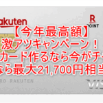 一番おすすめのカードは楽天カード！学生や初めての人におすすめな大量ポイントが貯まるテクニックと最大21,700円相当が貰える裏ワザ！