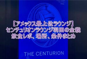 羽田空港センチュリオンラウンジの全貌まとめ！アメックス最上位ラウンジの利用条件、場所、運営時間、食事内容大公開！！