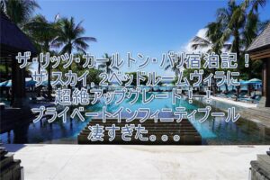 ザ リッツ・カールトン・バリ (The Ritz-Carlton, Bali)宿泊記!スカイヴィラ 2ベッドルームレビュー!コスパもいいのでおすすめ!